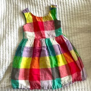 Baby Gap Gingham Plaid Dress Size 3
